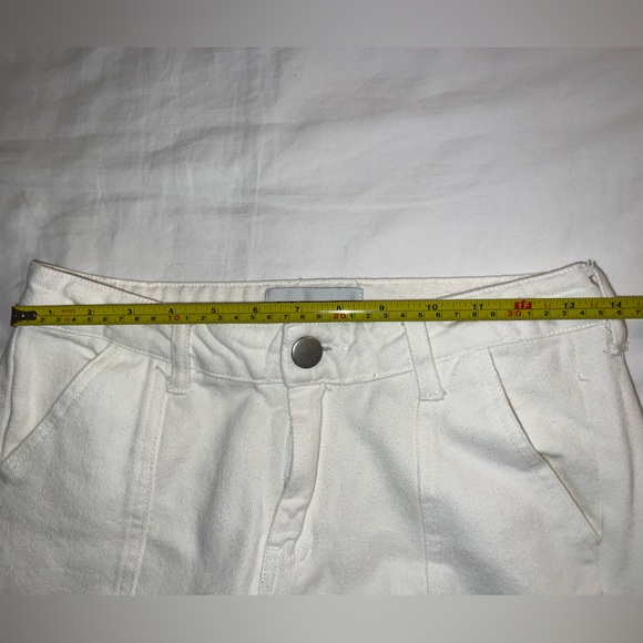 Fashion Nova Out Of Time Non Stretch Cargo Jean - White - Picture 7 of 9